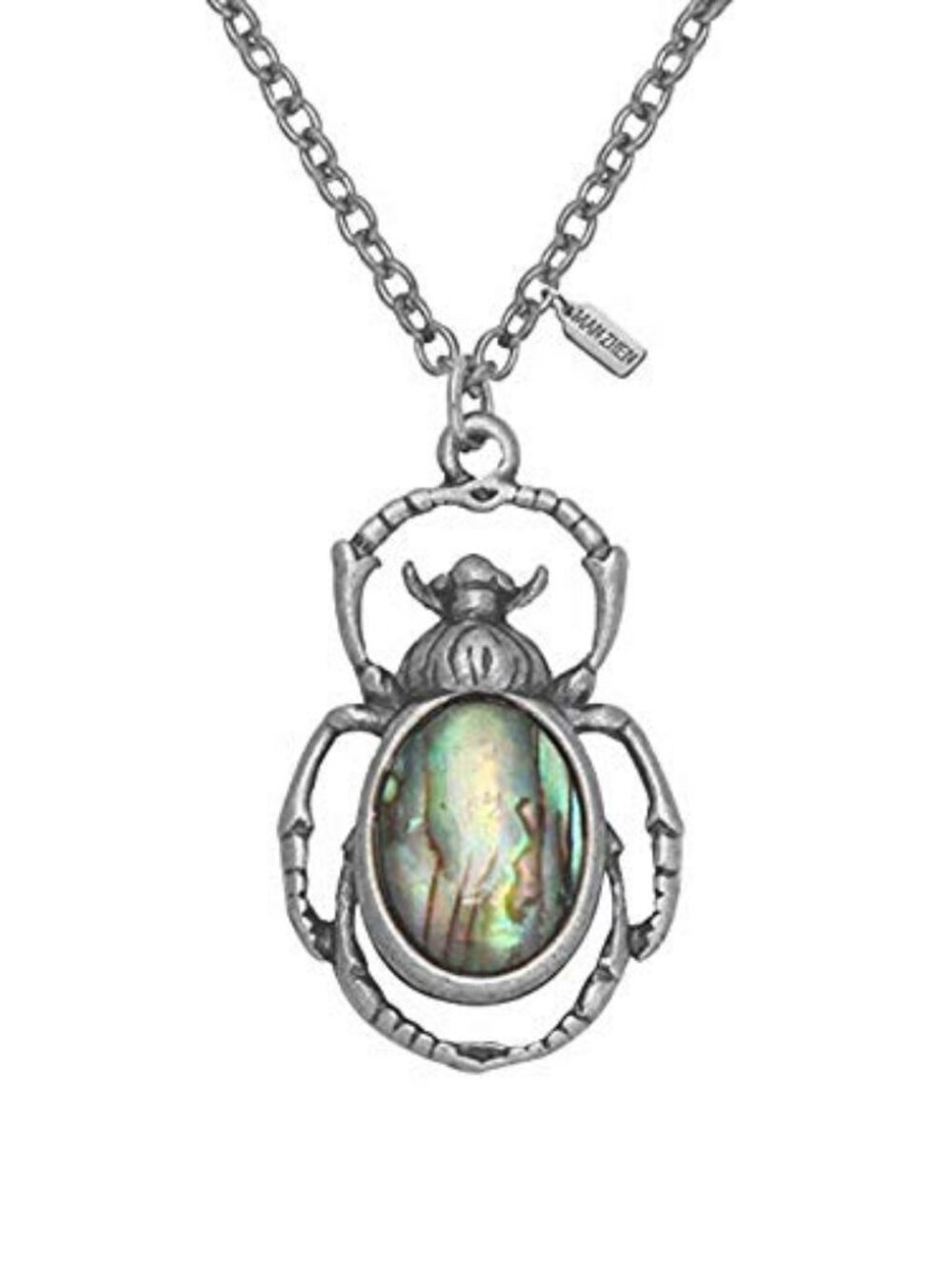 New - Antique Bronze Abalone Shell Bug Wildlife Necklace Scarab Earring Woodland